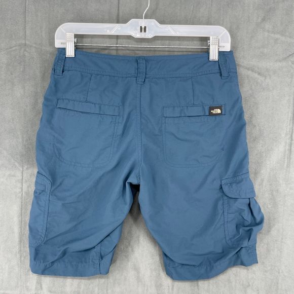 The North Face Shorts Womens 6 Blue 100% Nylon Outdoors Hiking Logo Camping - Picture 8 of 14